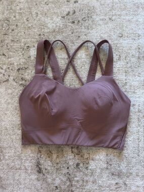Women's Mauve Crisscross Strappy Bralette